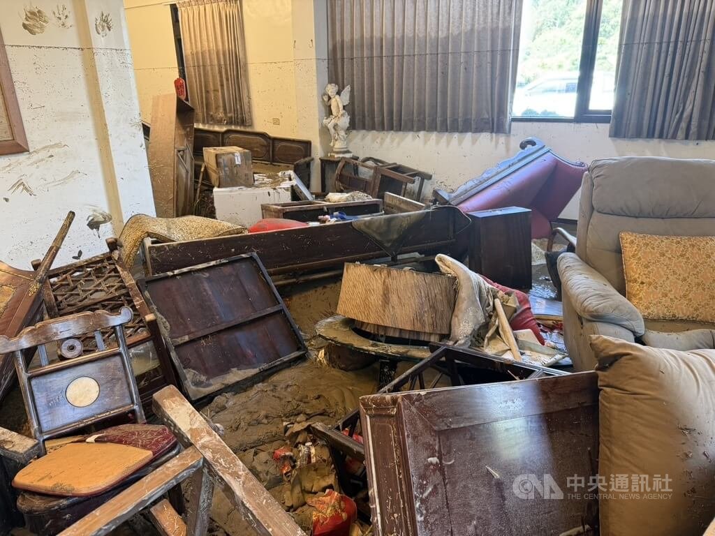 苗縣豪雨成災　沙河溪沿岸民宅泡水受損
