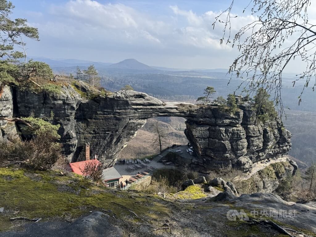 捷克邊境地區山景風景優美
