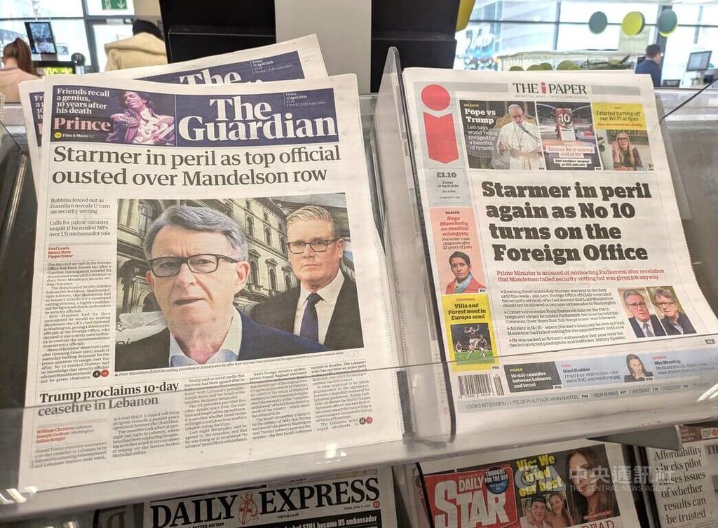 英前駐美大使遭揭未通過國安審查　首相下台呼聲再起