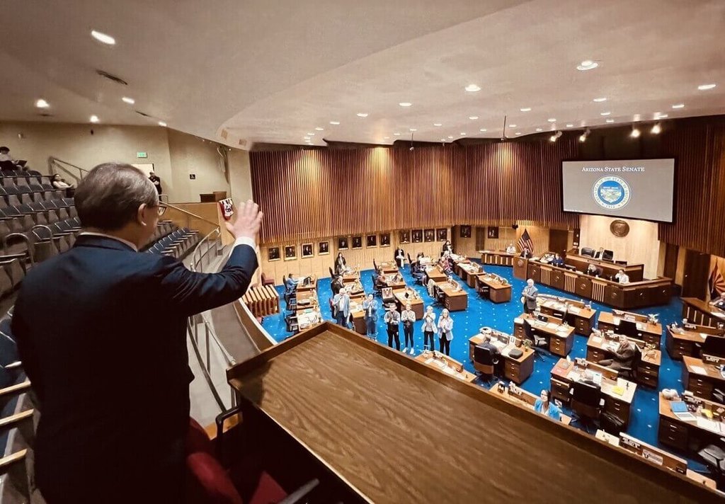 亞利桑那州議會歡迎台灣外交官