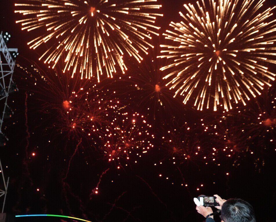 澎湖海上花火節觀音亭園區璀璨試放（2）