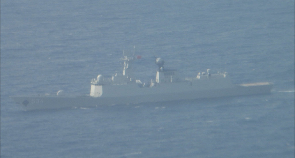 共艦澎湖西南海域活動　國軍監控（1）