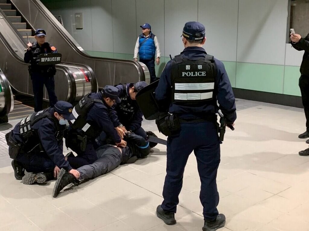 新北捷運三鶯線  警方公安演練