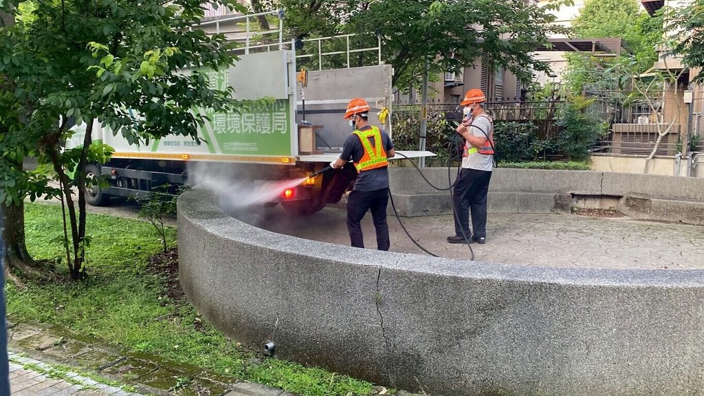 林口男子基隆染漢他　住家周邊加強清消（2）