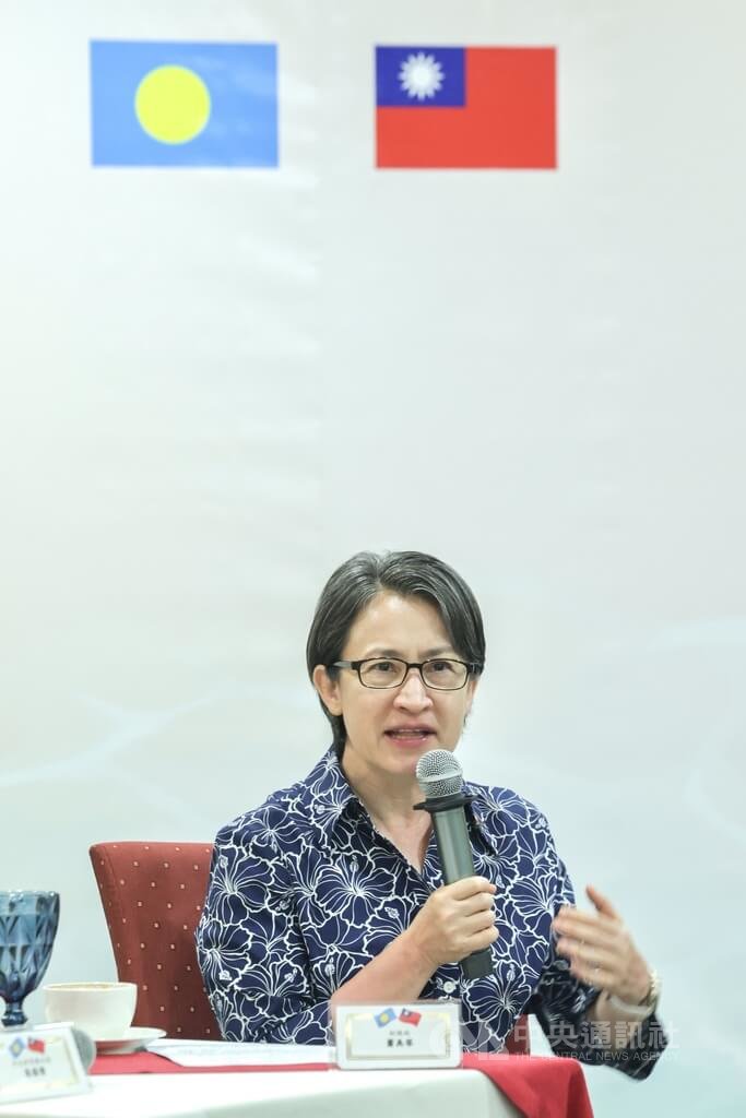 副總統出訪帛琉  與隨團記者茶敘（1）