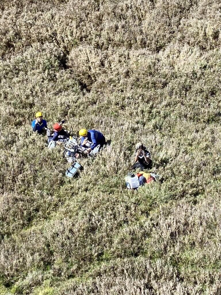 萬里溪堰塞湖特遣隊前進深山探勘