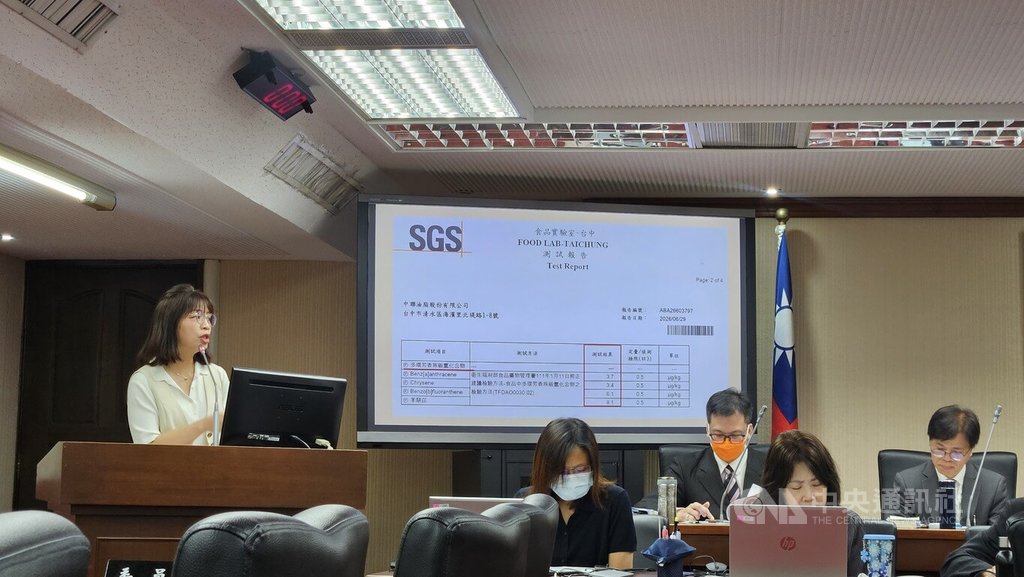 林淑芬質詢沙拉油檢出致癌物議題