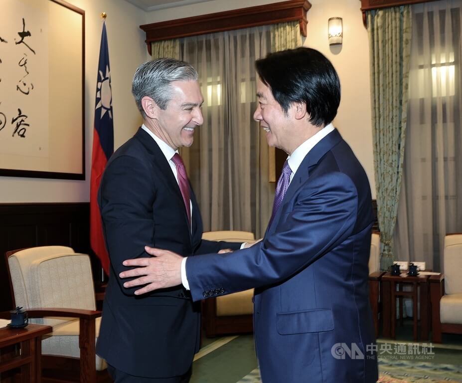 美國民主基金會見賴總統 籲世界跟台灣站在一起