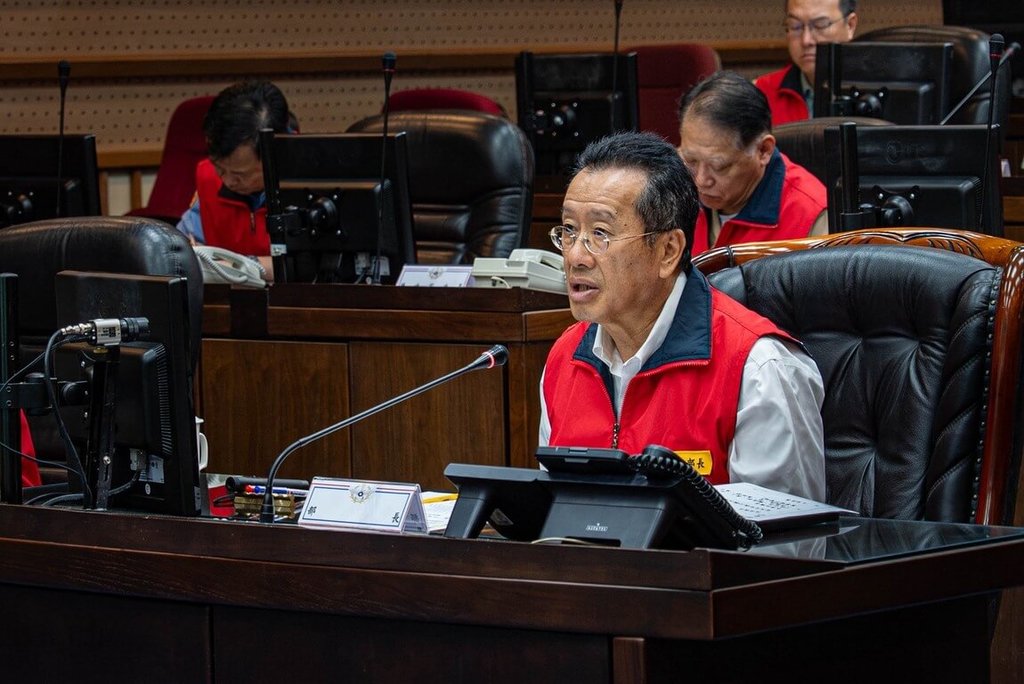 颱風巴威來襲 顧立雄視導國防部災害應變中心