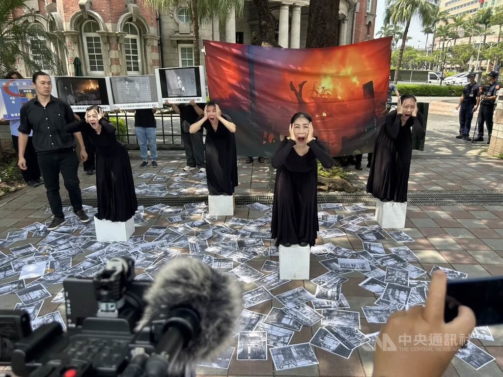 蔡瑞月文化基金會演行動劇　盼重啟調查當年縱火案