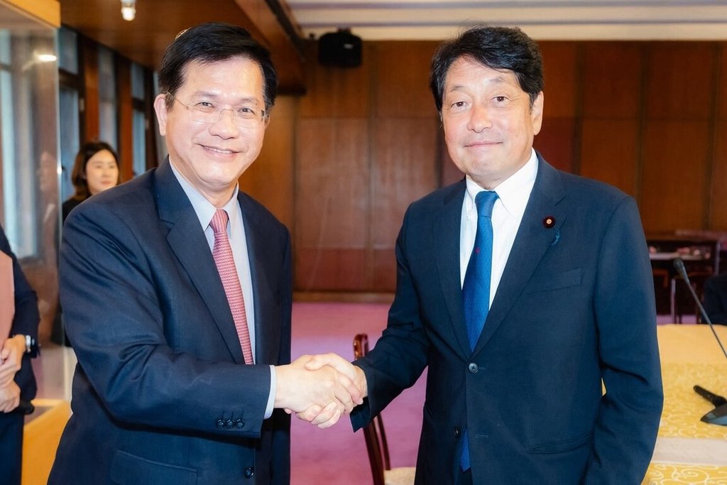 林佳龍接見日本眾議員小野寺五典