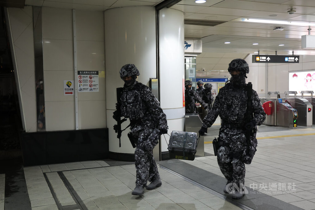 漢光演習 憲指部實施北捷地下路線運補任務演練