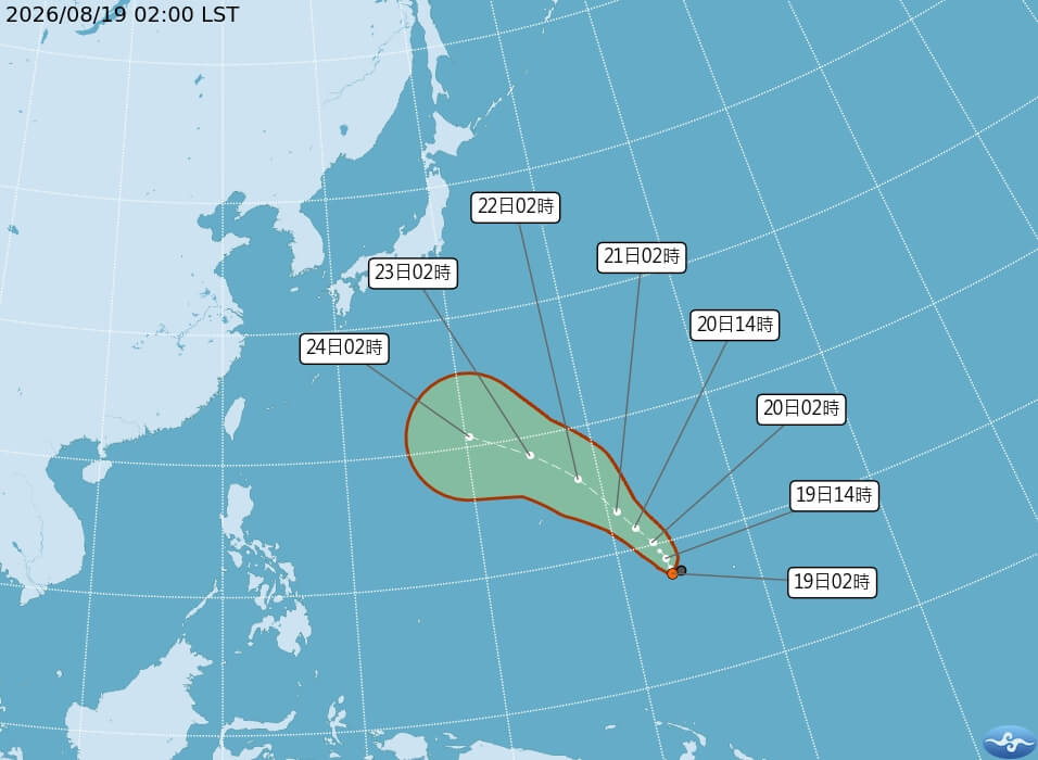 關島海面颱風生成機會高 吳德榮：20日起各地防劇烈降雨