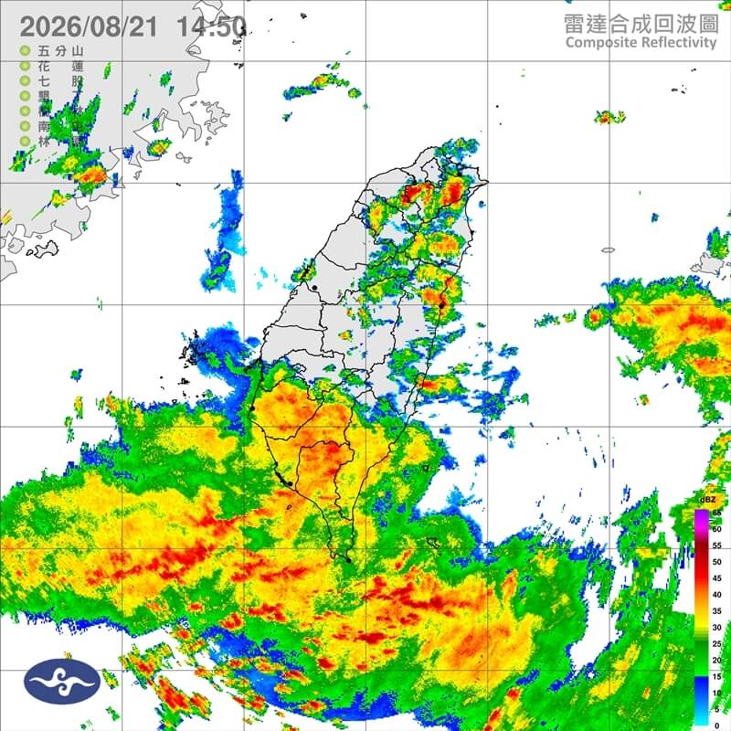 西南風偏強低壓帶影響 南高屏留意局部豪雨