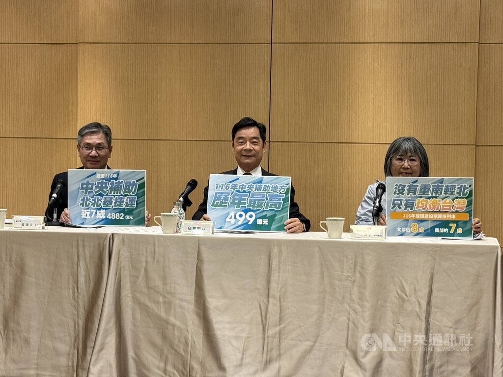 捷運補助增5.6倍 交部:3原則給補助經費