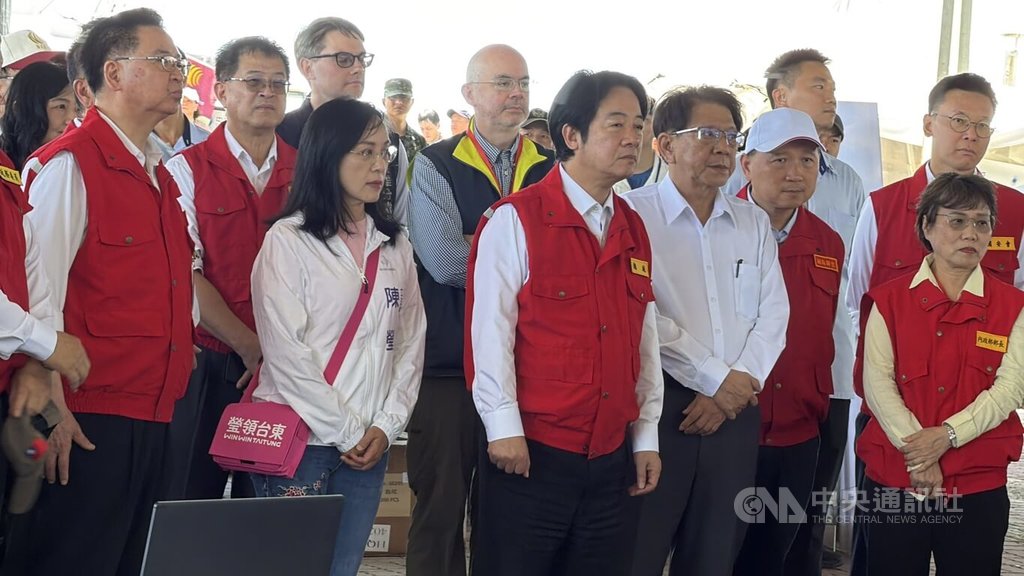 台東大規模震災動員演練　賴總統視察（2）