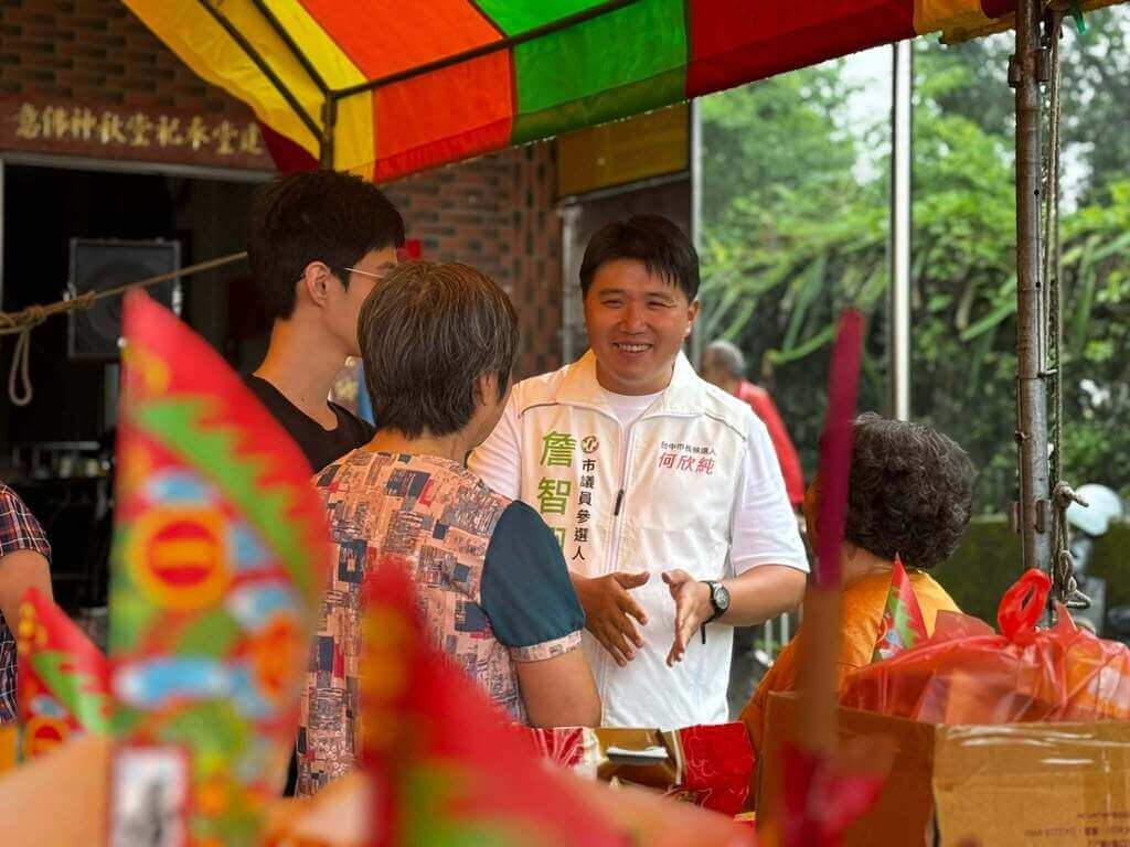 台中議員參選人詹智翔同額競選　坦言壓力大