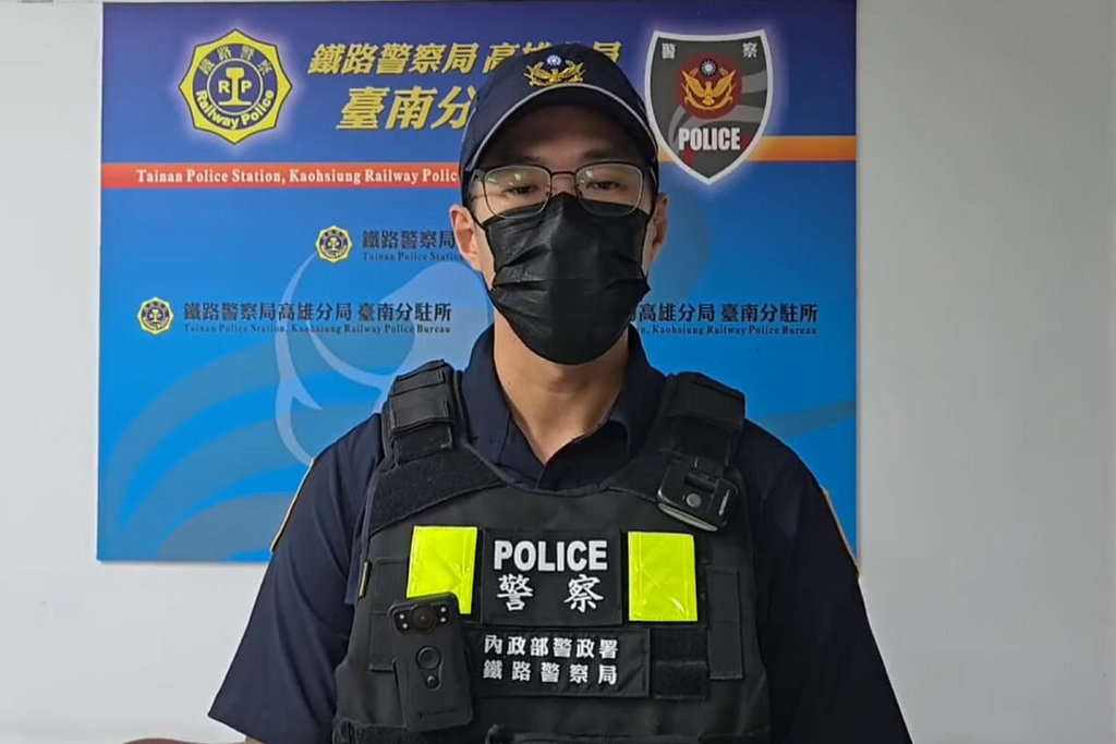 鐵路警察局說明高鐵台南站旅客落軌意外