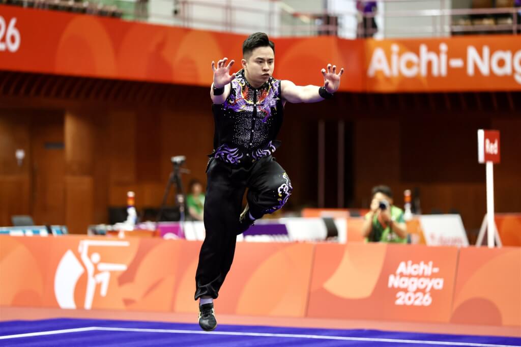 名古屋亞運武術　台灣劉菖閔南拳南棍全能奪銅