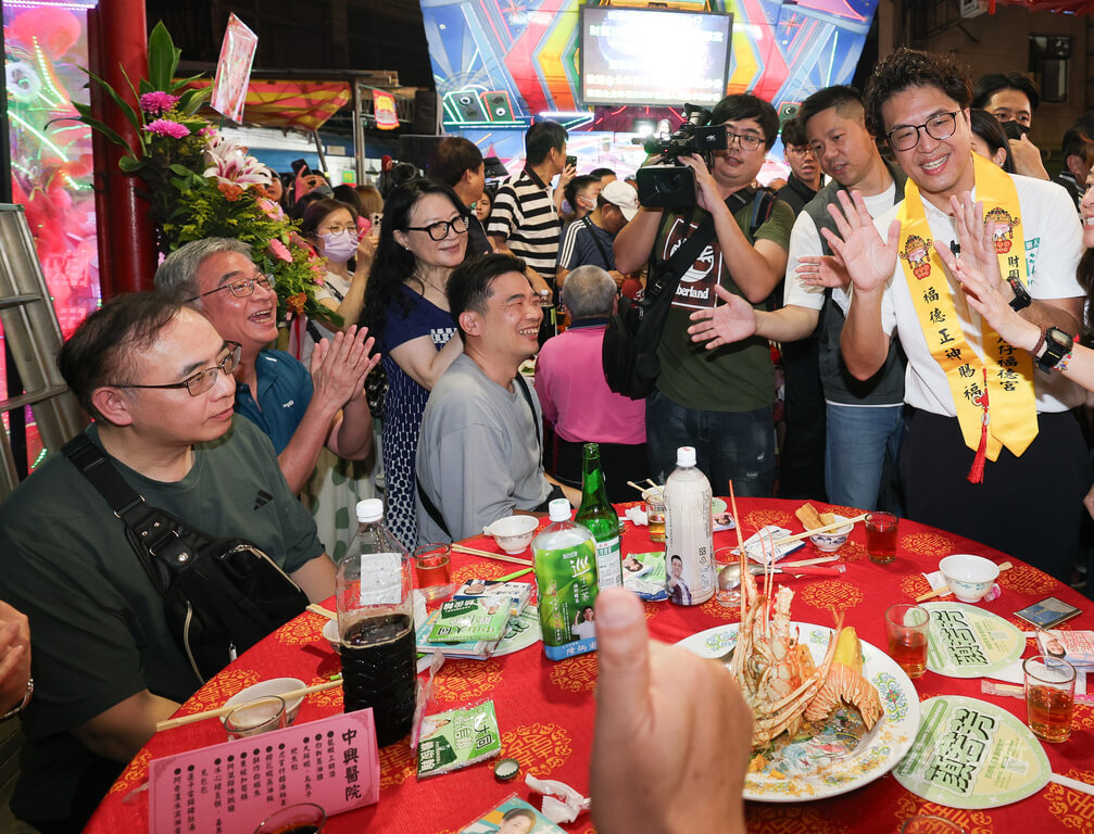 沈伯洋出席北市中庄仔福德宮活動（3）