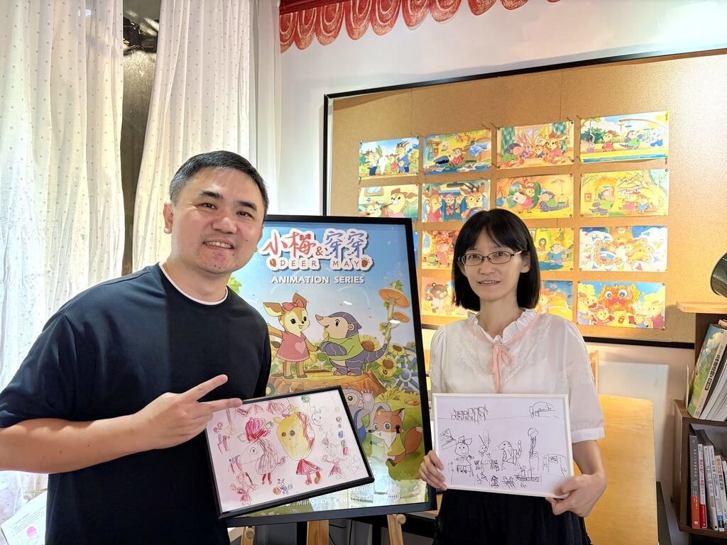 「小梅&穿穿」導演及製作人夫妻合影