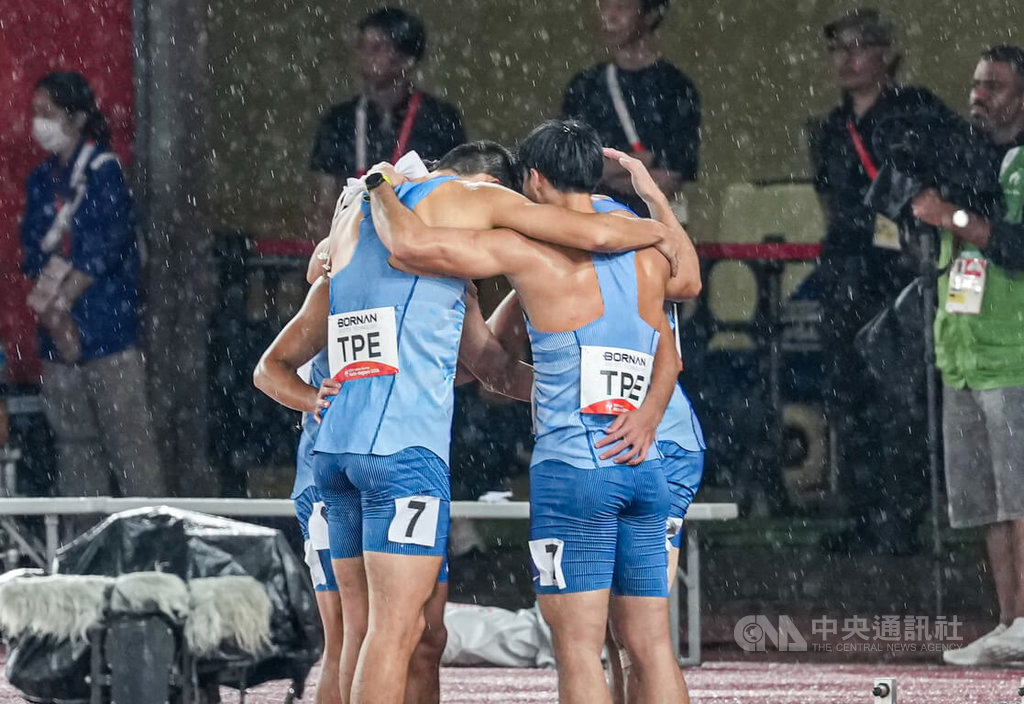 亞運台灣4x100公尺男子接力　破全國摘銀