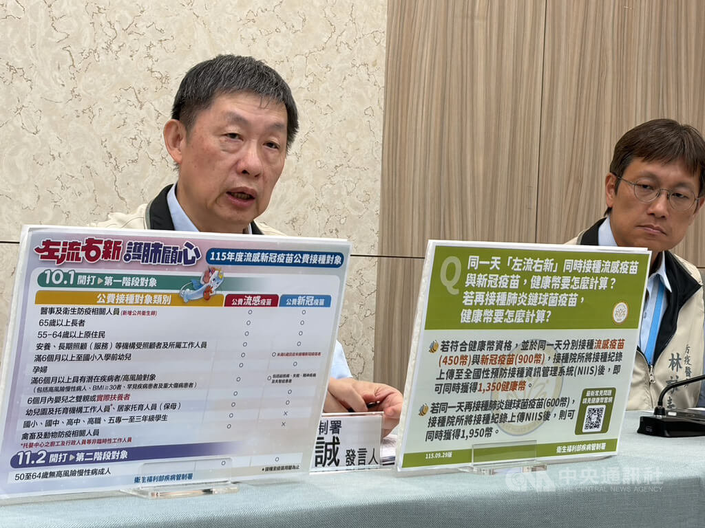 疾管署說明疫苗拿健康幣政策