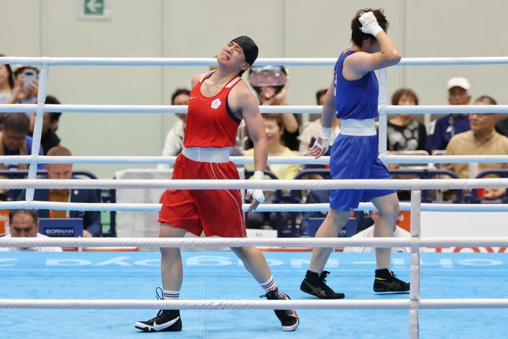 亞運女子拳擊　陳念琴賽後跳閃身步慶祝