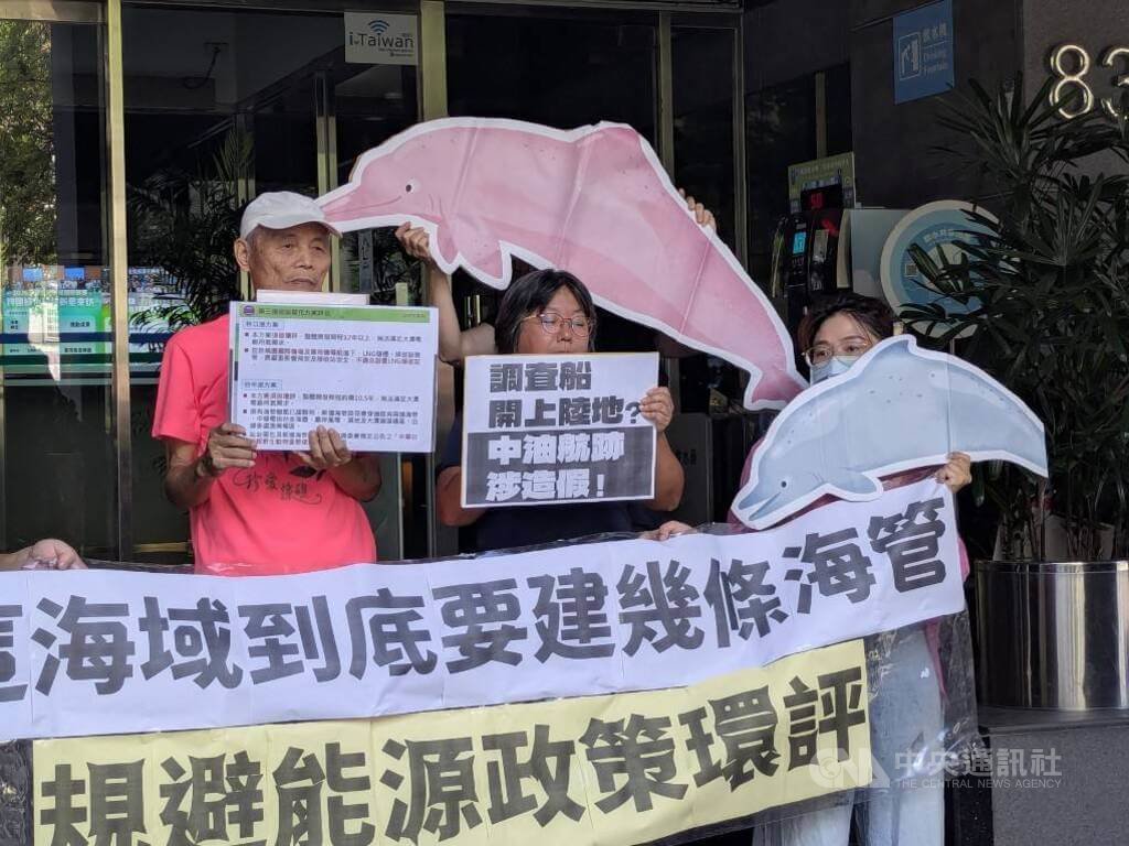 通霄大潭輸氣二管開發案　環團指影響白海豚