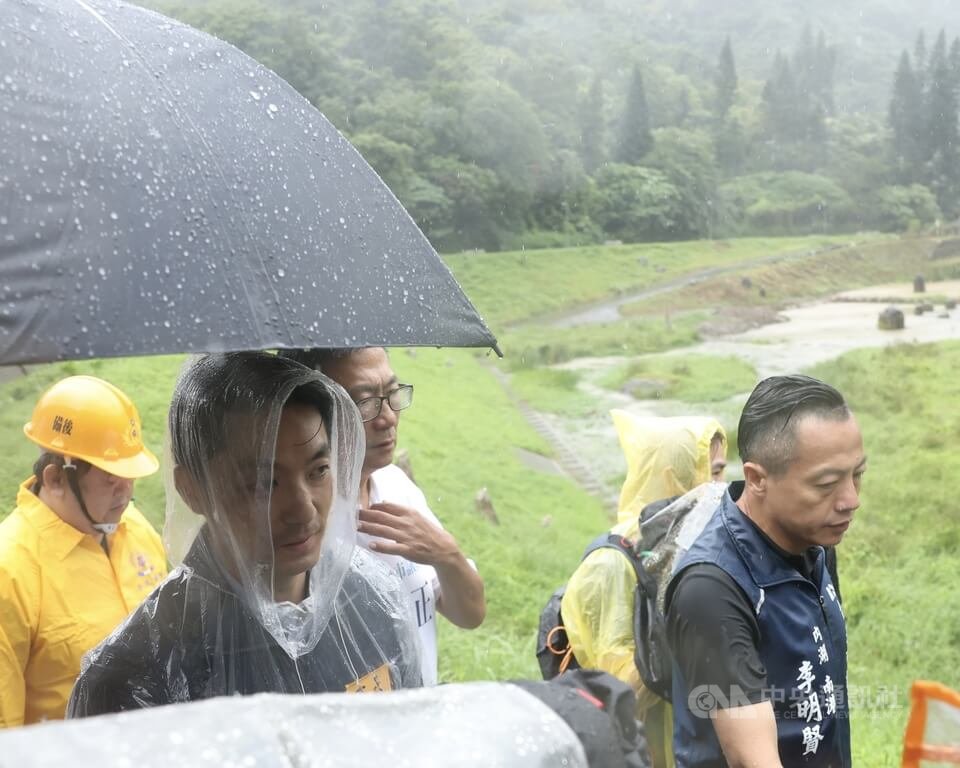 蔣萬安赴金瑞治水園區視察防颱整備（3）