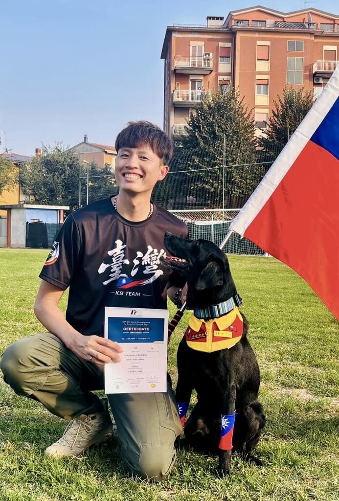搜救犬CLAY闖世界盃　奪瓦礫搜索第12名