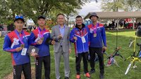 台灣射箭隊世錦賽摘銅  丹佛辦事處長親頒獎