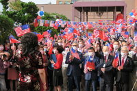 紐約疫情緩和  皇后區僑界慶雙十再現盛況