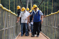 竹山瑞龍瀑布大翻新 設無障礙步道空中觀瀑平台