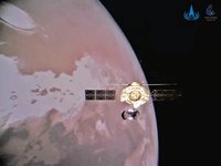中國「天問一號」探測器  傳回火星圖片賀新年