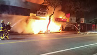 宜蘭4間連棟鐵皮屋商店火警  幸無人傷亡