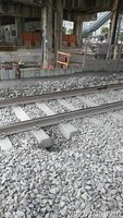 南鐵地下化工程道碴沉陷成凹洞 南工處緊急修復
