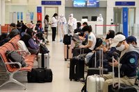 韓國抵台航班落地採檢  桃園機場首架4人陽性