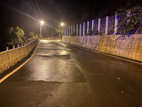 地震災情台中潭子道路呈波浪狀  僅單向通行