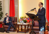 接見NED會長 游錫堃：民主共同信仰持續深化進步