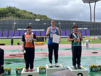 余雅倩赴日參賽  刷新女子鏈球全國紀錄摘金