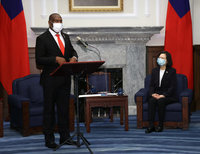 接受聖露西亞大使呈遞到任國書  總統盼深化夥伴關係