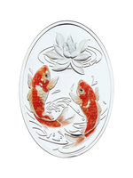 台銀售好運錦鯉1英兩彩色精鑄銀幣 全球限量388枚