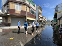 超級月亮引年度大潮 台南安平海水倒灌加強抽排