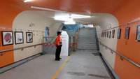 嘉義車站地下道天花板坍塌  廠商施工不慎
