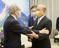 蘇貞昌接見大橋光夫  盼日本協助台灣加入CPTPP