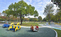 高市首座戶外兒童交通遊戲場 新強公園設滑步車場
