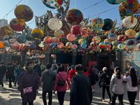 台南大年初四豔陽高照 遊客有增無減