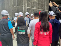 竹北某建案周邊道路又塌陷  檢察官會同縣府勘查