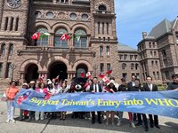 多倫多僑界車隊遊行  聲明支持台灣參與WHA